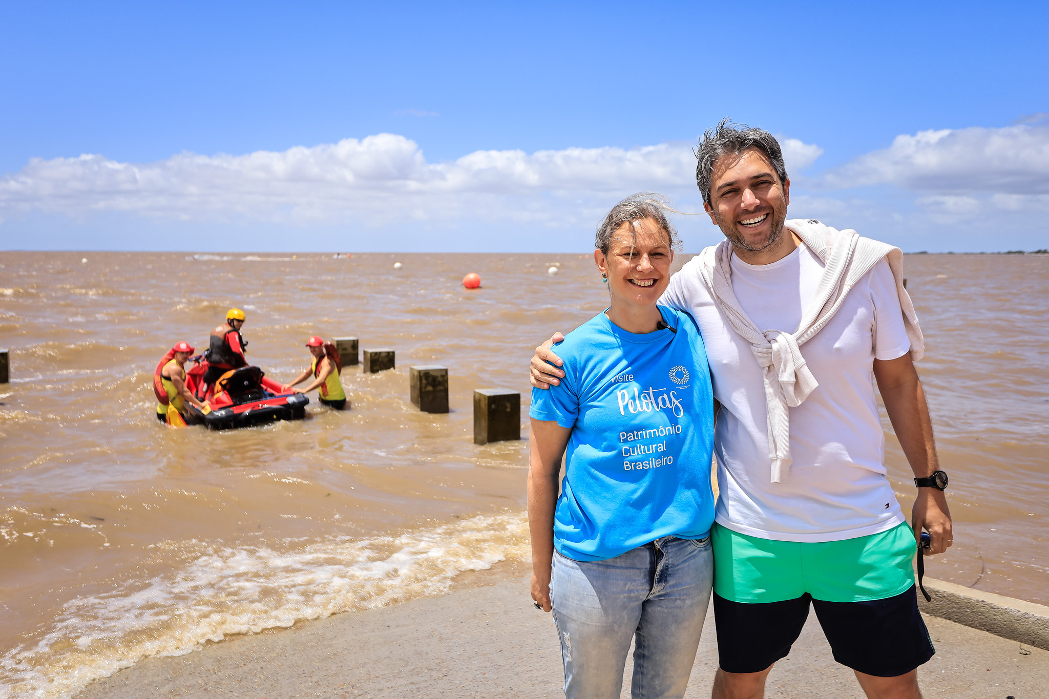 Capa do blog: Paula prestigia inauguração da primeira rampa náutica de Pelotas